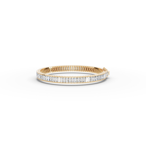 8.90 CT Baguette Line Lab Diamond Tennis Bracelet