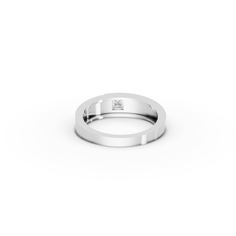 0.50 CT Princess Lab Diamond Two-Tone Men’s Band