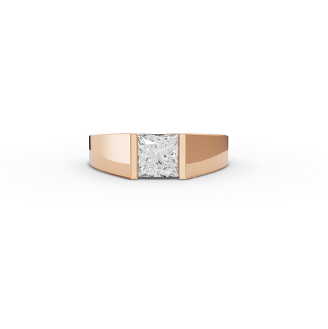 1.00 CT Princess Tension-Set Lab Diamond Men’s Ring
