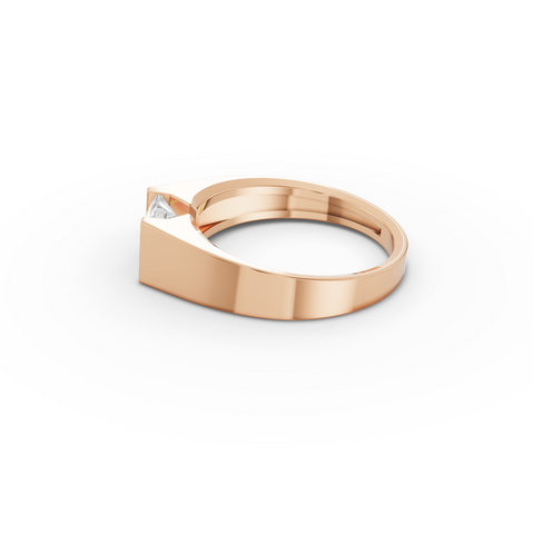 1.00 CT Princess Tension-Set Lab Diamond Men’s Ring