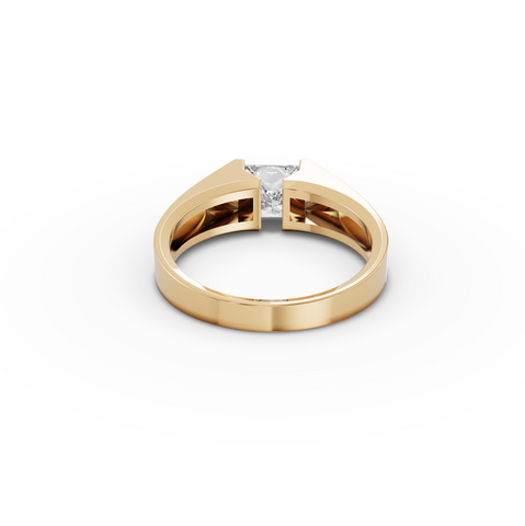 1.00 CT Princess Tension-Set Lab Diamond Men’s Ring