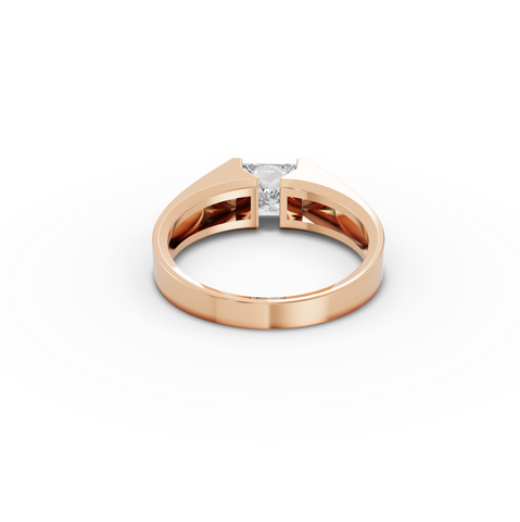 1.00 CT Princess Tension-Set Lab Diamond Men’s Ring