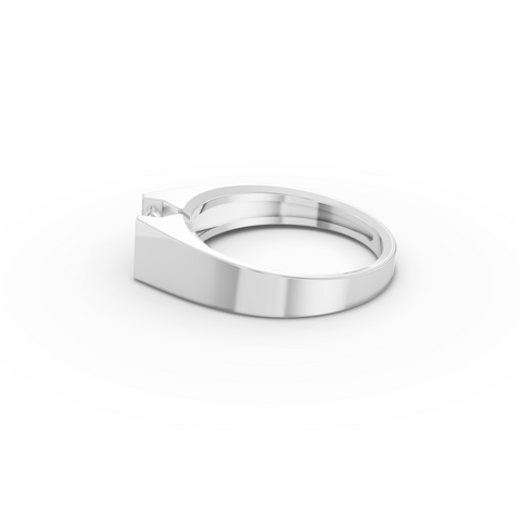 0.5 CT Princess Solitaire Tension Lab Diamond Men’s Ring