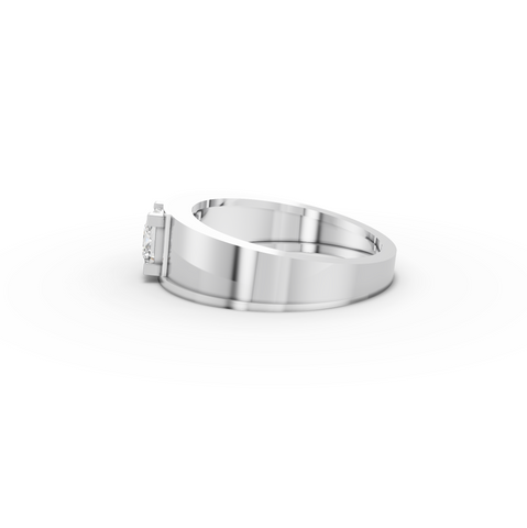1.00 CT Princess Two-Tone Lab Diamond Men’s Ring