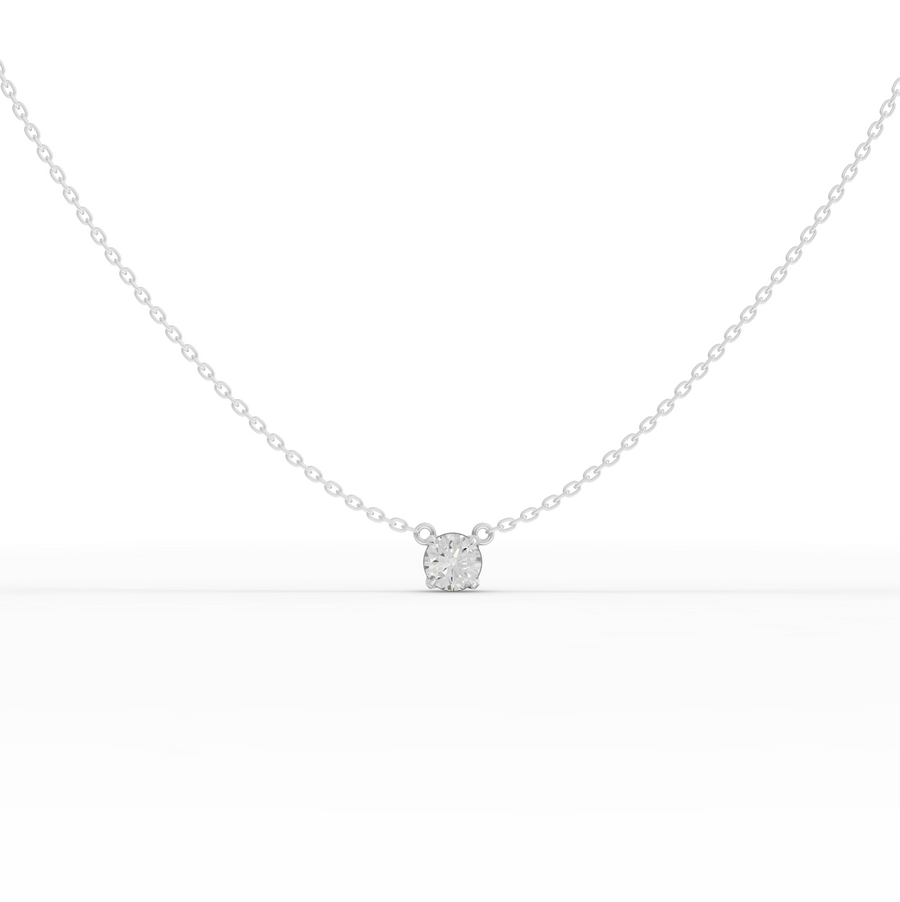 1.00 Ct Round Solitaire Pendant