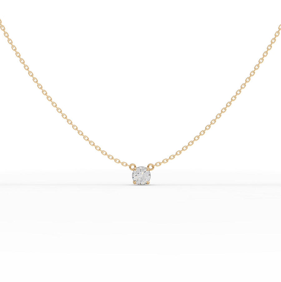 1.00 Ct Round Solitaire Pendant