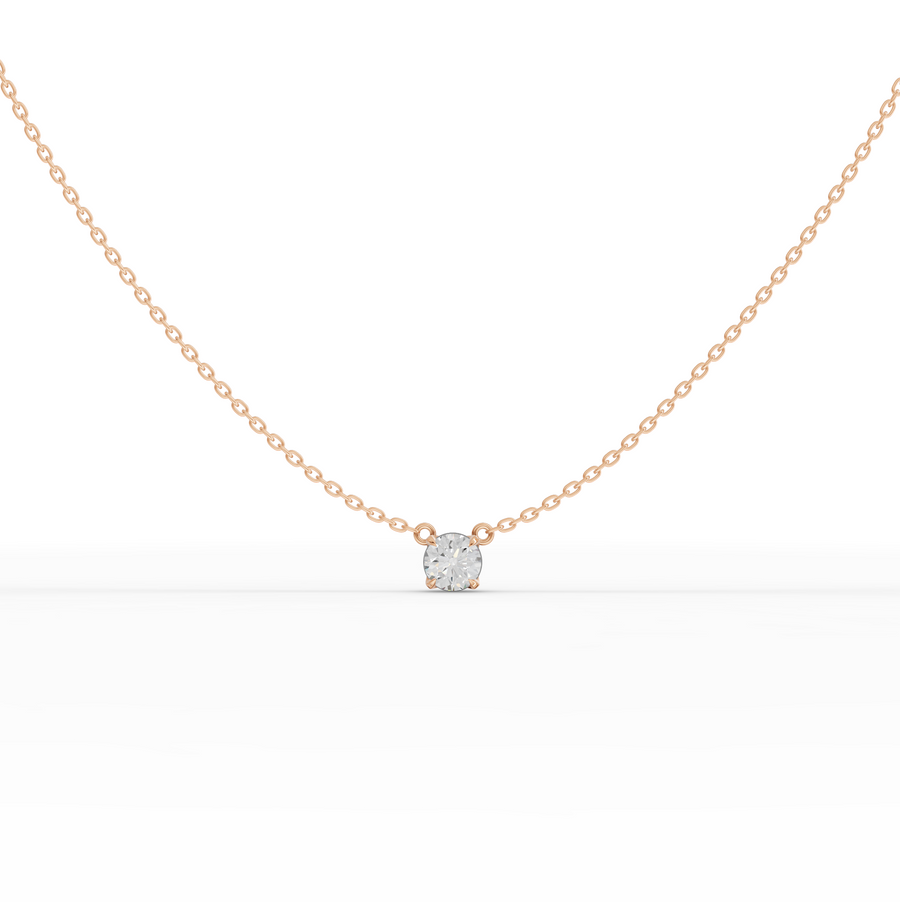 1.00 Ct Round Solitaire Pendant