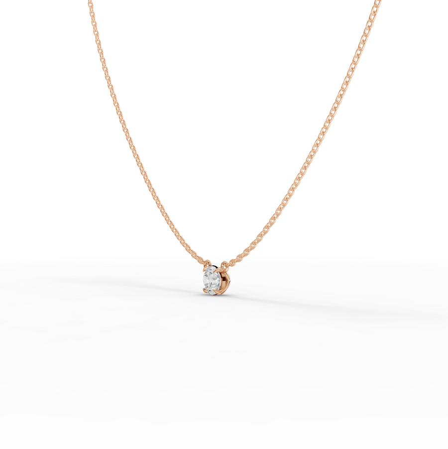 1.00 Ct Round Solitaire Pendant