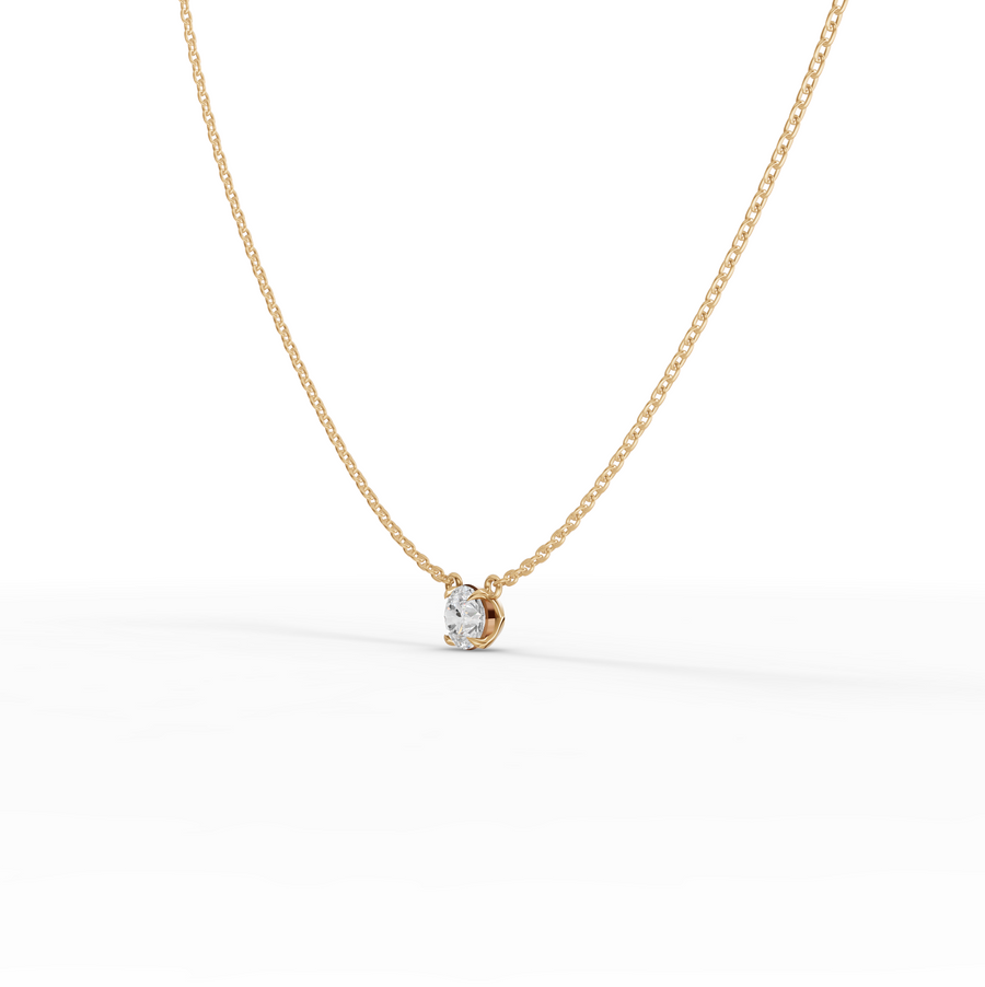 1.00 Ct Round Solitaire Pendant