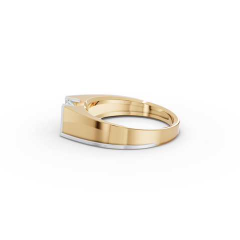 1.00 CT Princess Solitaire Lab Diamond Men’s Ring