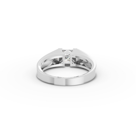 1.00 CT Princess Solitaire Lab Diamond Men’s Ring