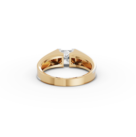 1.00 CT Princess Solitaire Lab Diamond Men’s Ring