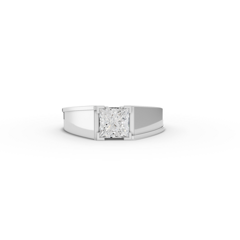 1.00 CT Princess Prong Lab Diamond Men’s Ring