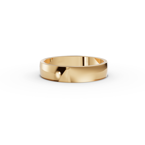 Classic Polished Men’s Gold Band