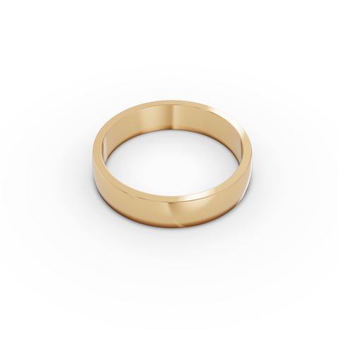 Classic Polished Men’s Gold Band
