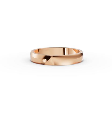 Classic Polished Gold Wedding Band for Men