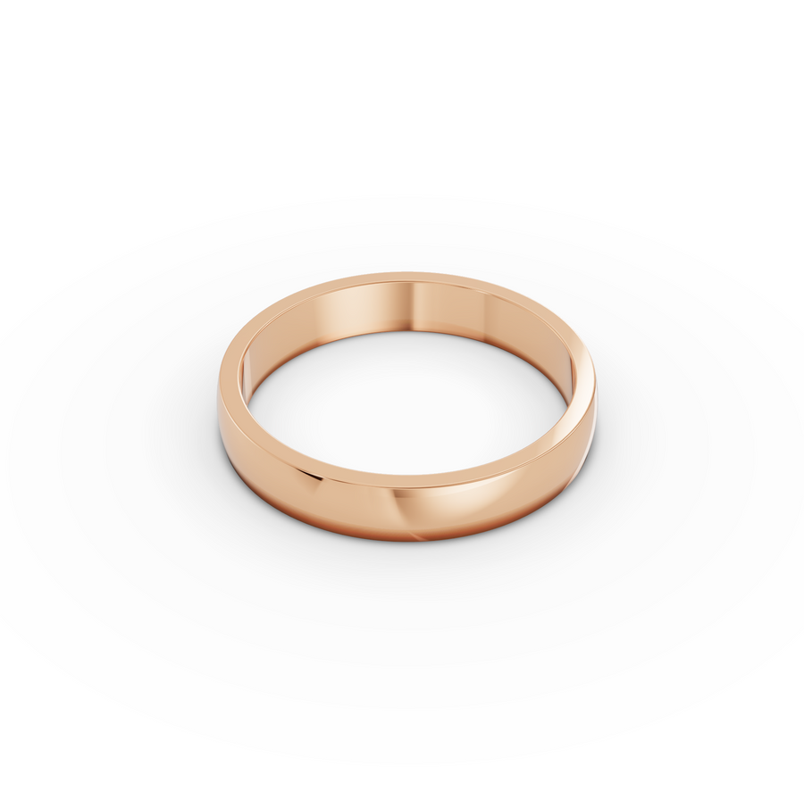 Classic Polished Gold Wedding Band for Men