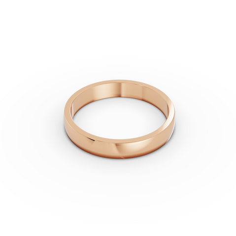 Classic Polished Gold Wedding Band for Men