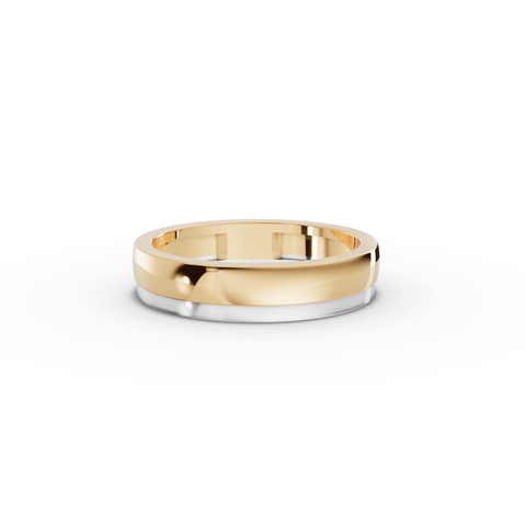 Two-Tone Classic Gold Band