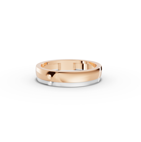 Two-Tone Classic Gold Band