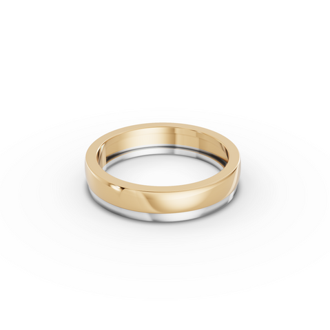 Two-Tone Classic Gold Band
