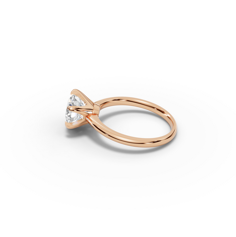2.00 CT Round Six-Prong Solitaire Lab Diamond Ring