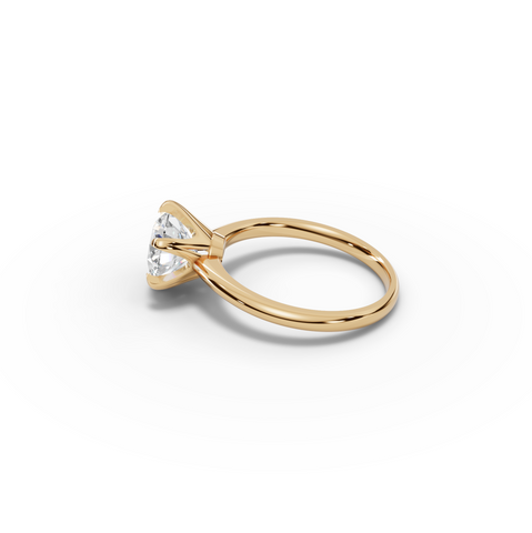 2.00 CT Round Six-Prong Solitaire Lab Diamond Ring