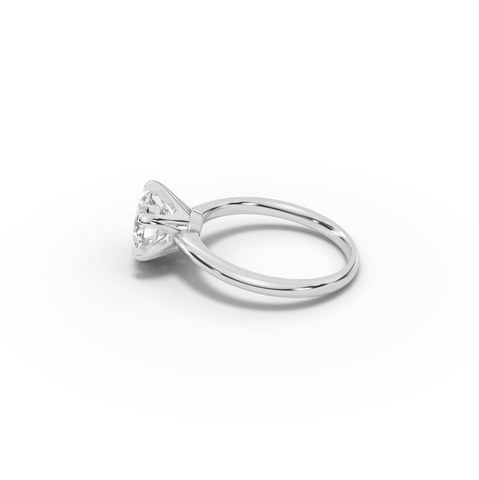 2.00 CT Round Six-Prong Solitaire Lab Diamond Ring
