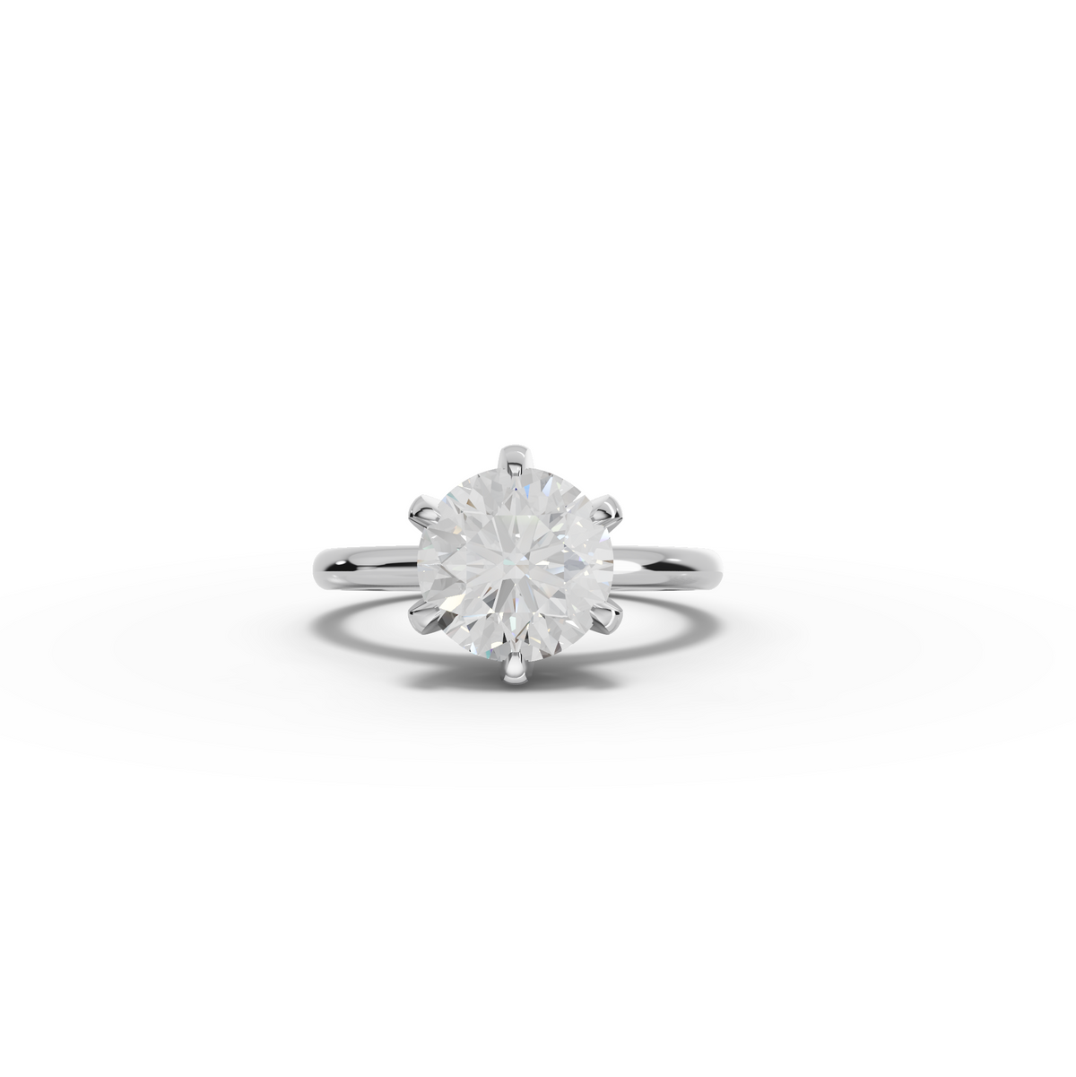 2.50 CT Round Solitaire Lab Diamond Engagement Ring