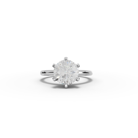 2.50 CT Round Solitaire Lab Diamond Engagement Ring