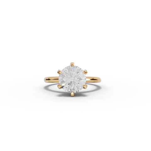 2.50 CT Round Solitaire Lab Diamond Engagement Ring