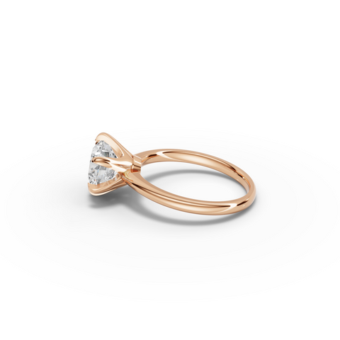2.50 CT Round Solitaire Lab Diamond Engagement Ring