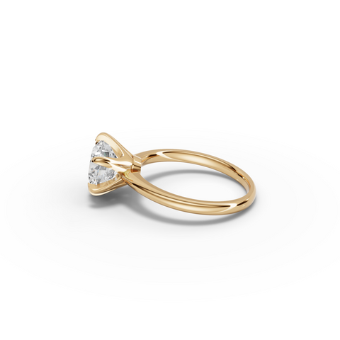 2.50 CT Round Solitaire Lab Diamond Engagement Ring
