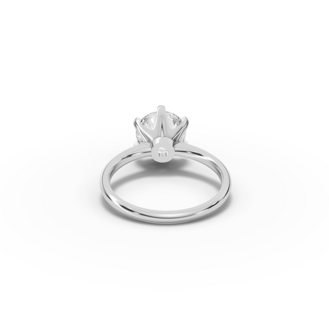 2.50 CT Round Solitaire Lab Diamond Engagement Ring