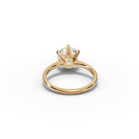 2.50 CT Round Solitaire Lab Diamond Engagement Ring