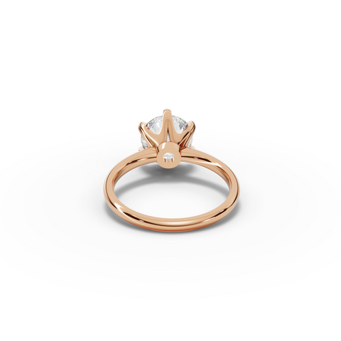 2.50 CT Round Solitaire Lab Diamond Engagement Ring
