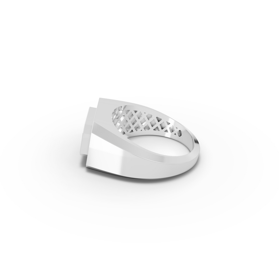 2.00 CT Emerald Lab Grown Diamond Bezel Set Men's Ring