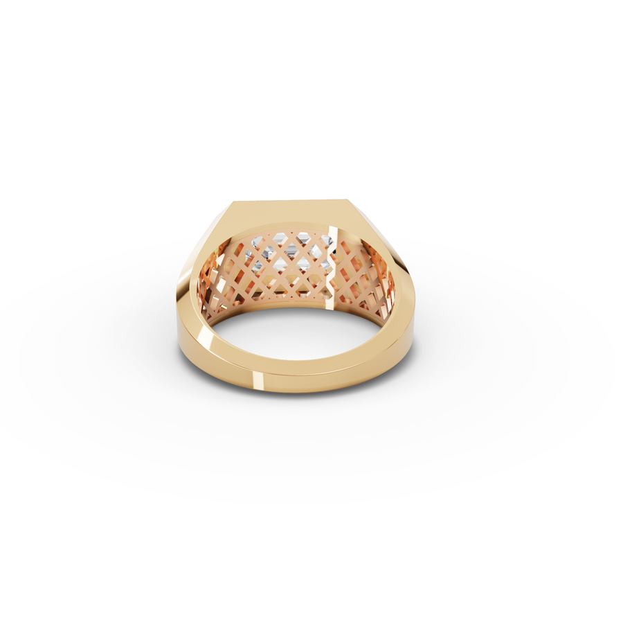 2.00 CT Emerald Lab Grown Diamond Bezel Set Men's Ring