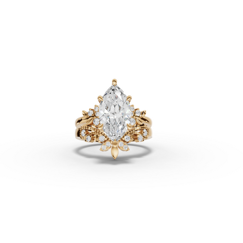 2.72 CT Marquise Lab Grown Diamond Vintage Engagement Ring