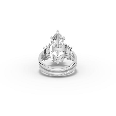 2.72 CT Marquise Lab Grown Diamond Vintage Engagement Ring