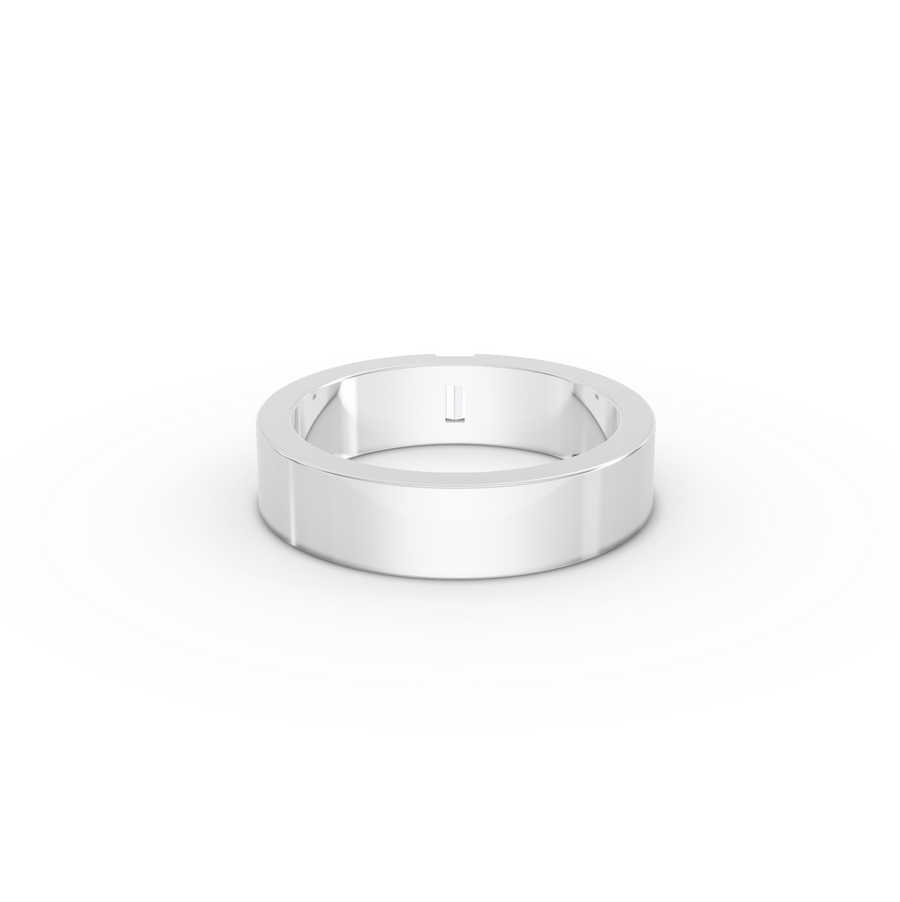 0.148 CT Baugette Flush Set Lab Diamond Men's Wedding Band
