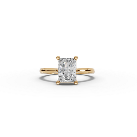 2.00 CT Radiant Solitaire Lab Diamond Engagement Ring