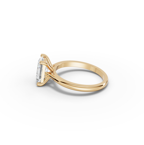 2.00 CT Radiant Solitaire Lab Diamond Engagement Ring