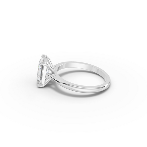 2.00 CT Radiant Solitaire Lab Diamond Engagement Ring