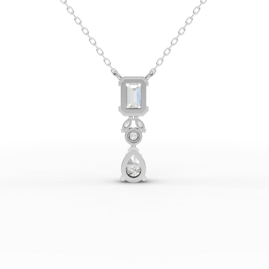 1.75 Ct Emerald Pear Drop Pendant