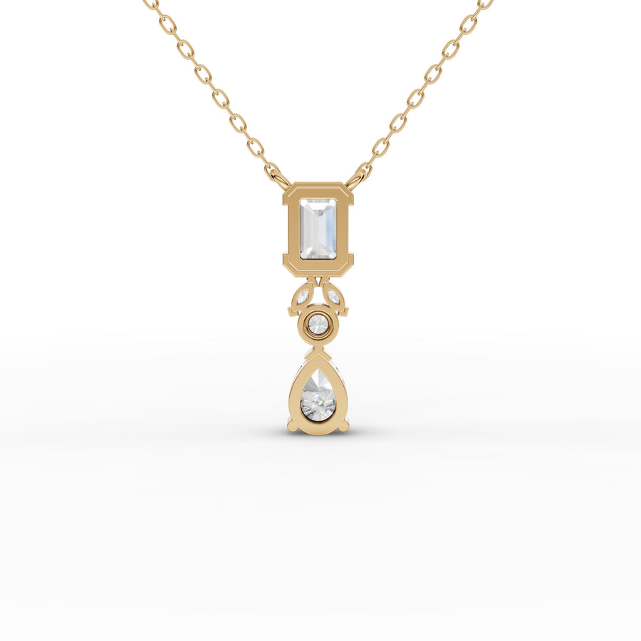 1.75 Ct Emerald Pear Drop Pendant