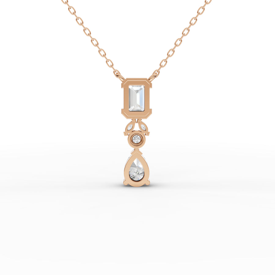 1.75 Ct Emerald Pear Drop Pendant
