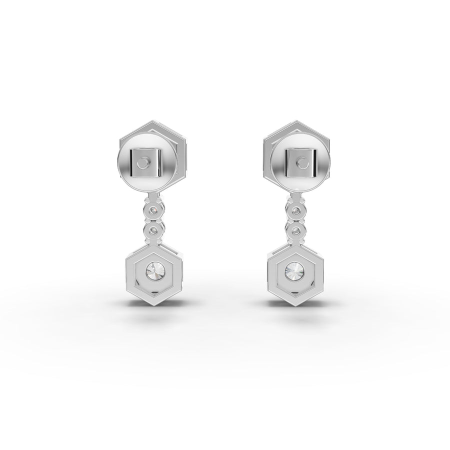 1.67 Ct Round Hexagon Lab Diamond Set