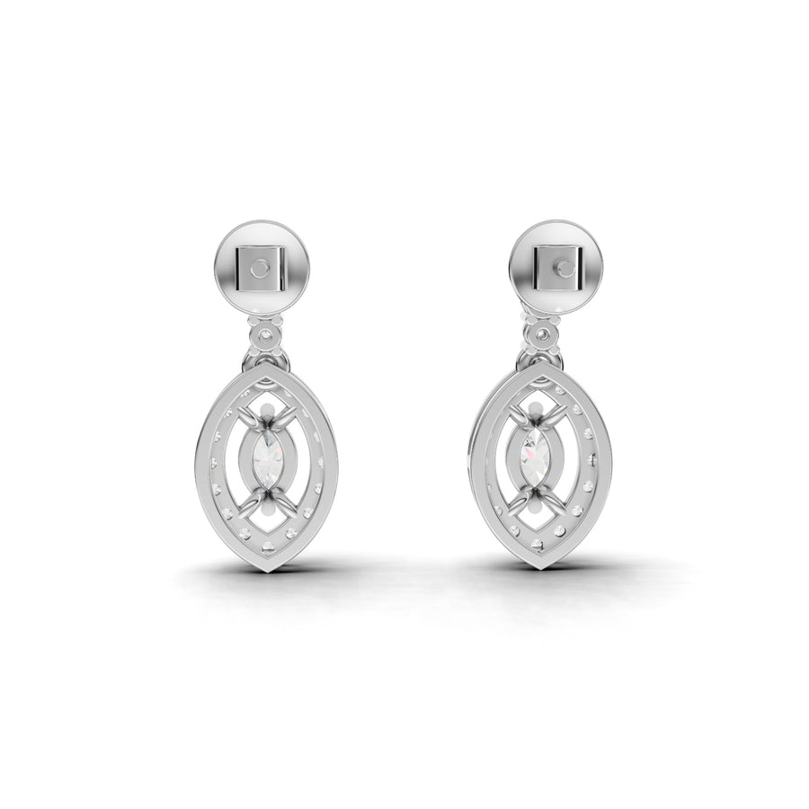 2.31 Ct Marquise Halo Lab Diamond Set