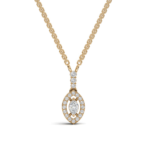 2.31 Ct Marquise Halo Lab Diamond Statement Jewelry Set
